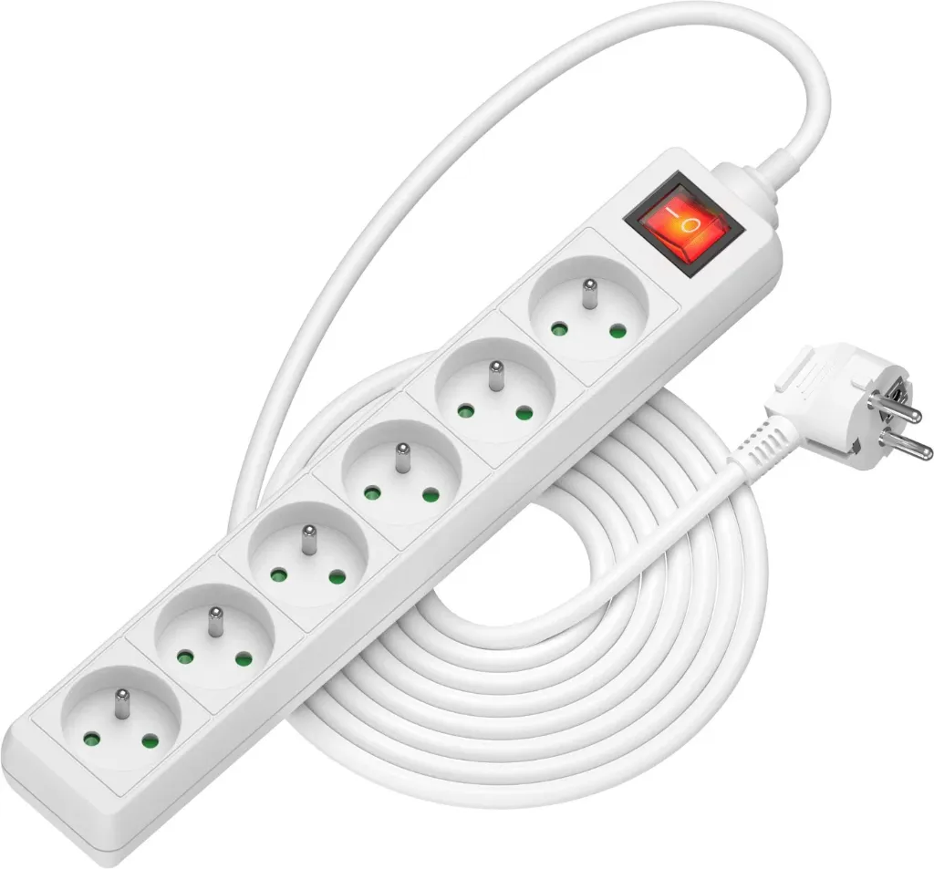 Predlžovací kábel s 6 zásuvkami